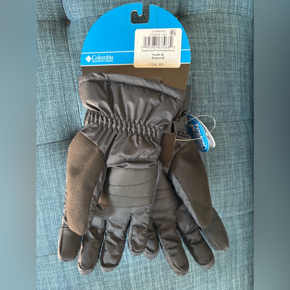 NWT COLUMBIA Core Printed Gloves 🧤-size small and medium- waterproof - Picture 7 of 8